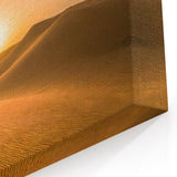 Modern Minimalist Landscape Prints – Camel at Golden Desert Sunset