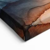 Warm Tones Abstract Fluid Canvas Art - Contemporary Fluid Artwork