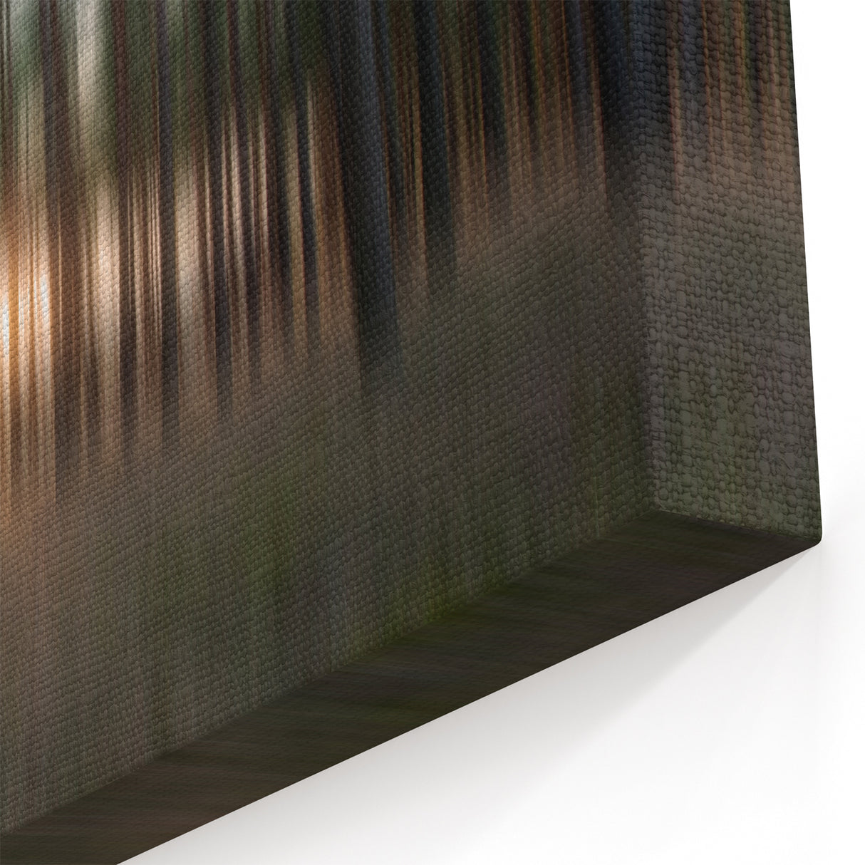 Abstract Minimalist Landscape Paintings – Motion Blur Pine Forest