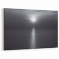 Modern Minimalist Landscape Prints – Monochrome Ocean Horizon