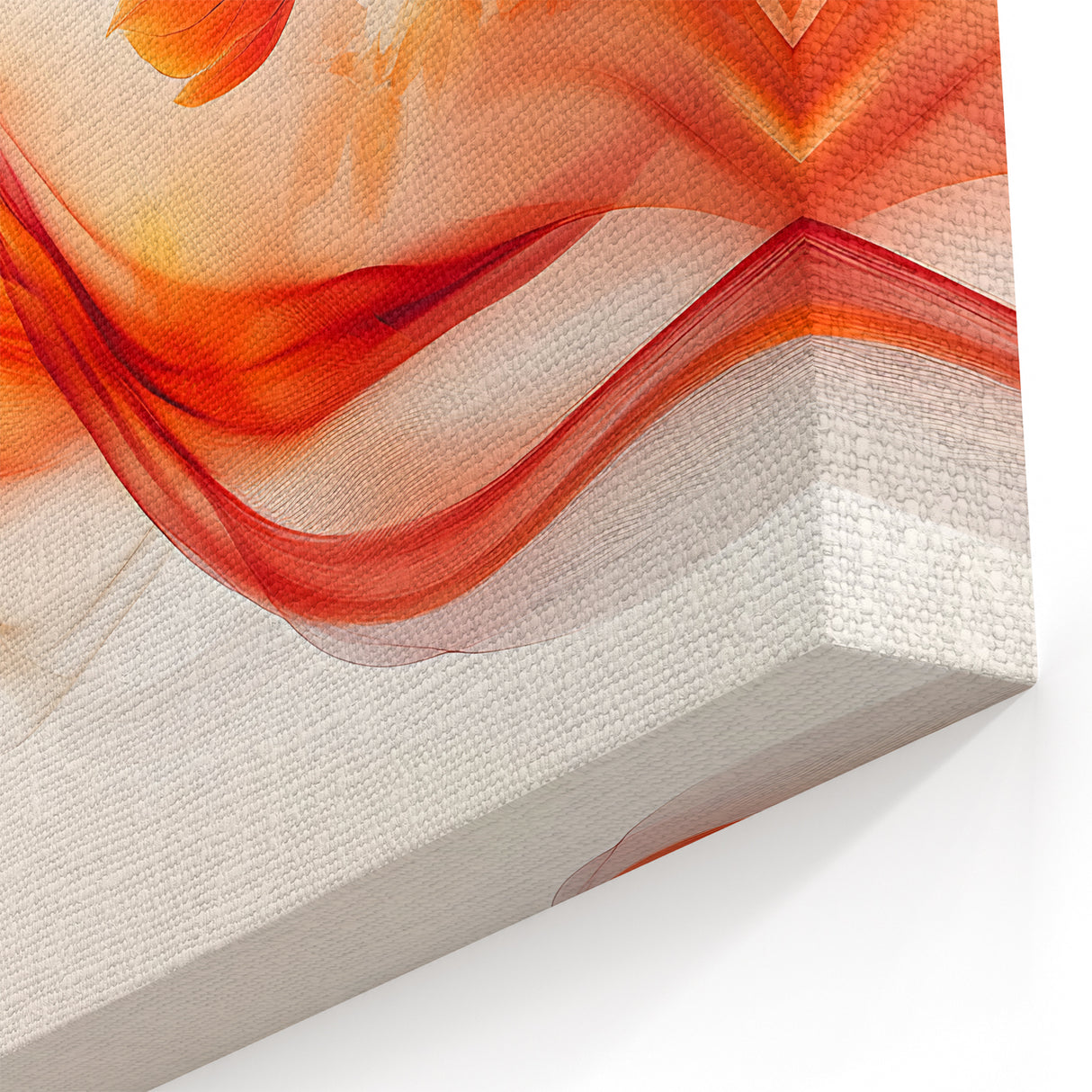 Flowing Autumn Leaves – Fluid Abstract Wall Art in Orange Tones