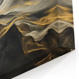 Mystic Drift – Fluid Acrylic Wall Decor in Black, Gold, and White