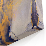 Celestial Depth – Contemporary Fluid Art Pieces in Gold and Blue