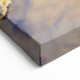 Celestial Depth – Contemporary Fluid Art Pieces in Gold and Blue