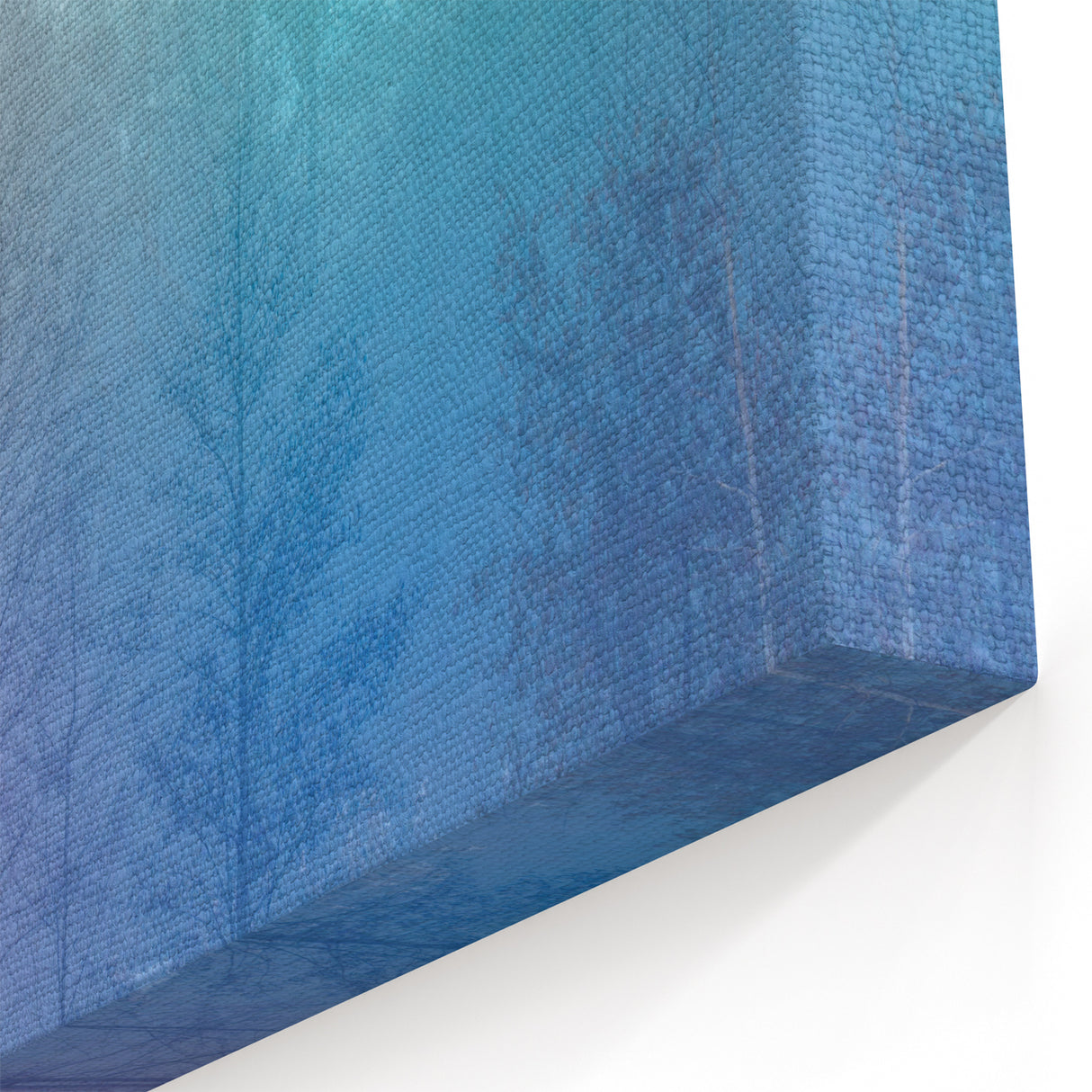 Abstract Minimalist Landscape Paintings – Lavender Misty Forest