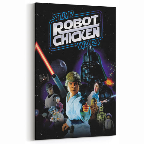 Classic 2000s Film Art - Robot Chicken Star Wars Poster