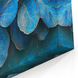 Teal Blossom Flow – Fluid Abstract Wall Art in Rich Blue Tones