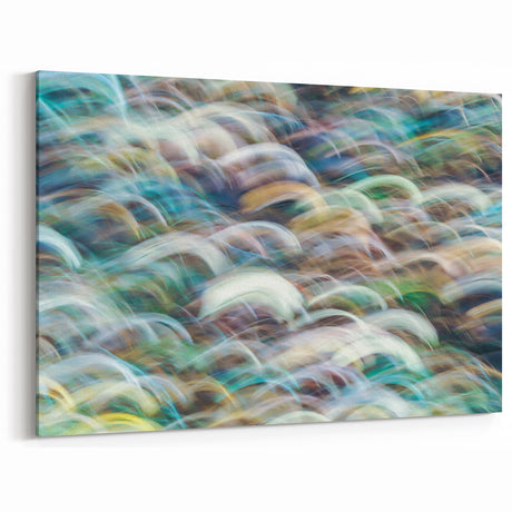 Aqua Resonance – Abstract Fluid Canvas Art with Teal and Gold
