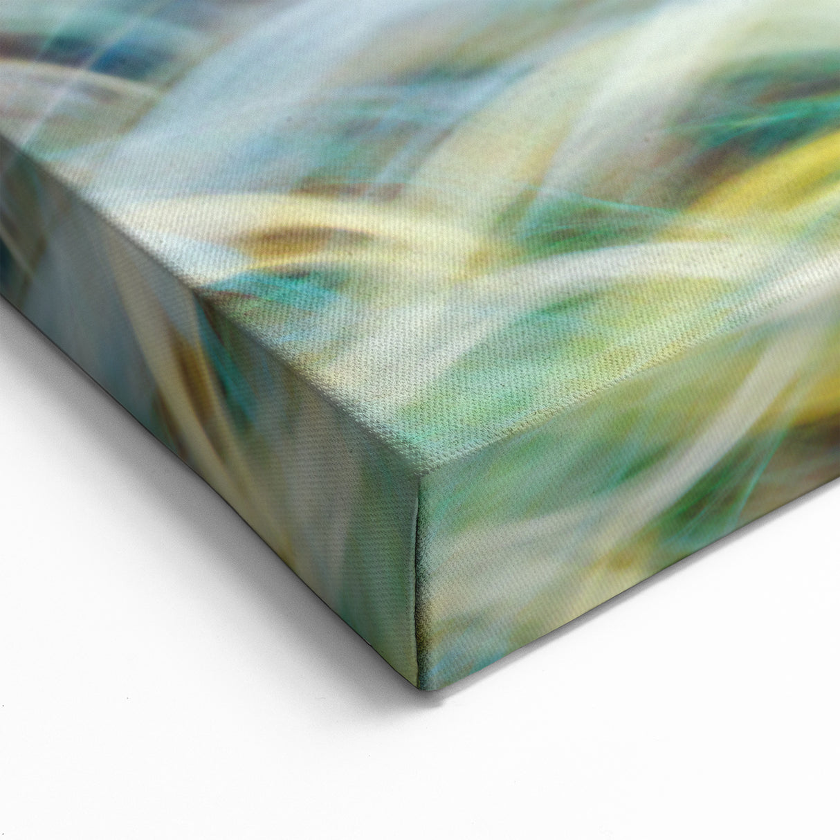 Aqua Resonance – Abstract Fluid Canvas Art with Teal and Gold