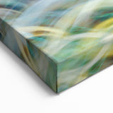 Aqua Resonance – Abstract Fluid Canvas Art with Teal and Gold