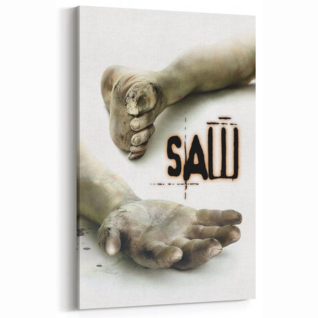 Classic 2000s Film Art - Vintage SAW Movie Poster Horror Wall Print