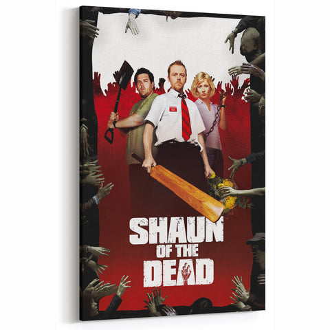 2000s Vintage Movie Posters - Shaun of the Dead Horror Comedy Art