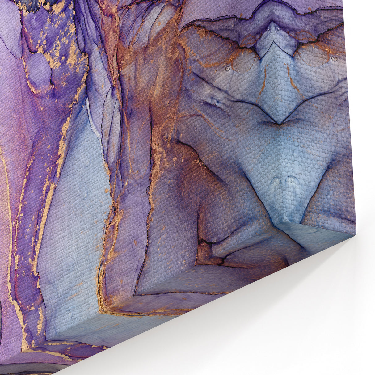 Fluid Acrylic Wall Decor - Violet Abstract Fluid Canvas Art Prints