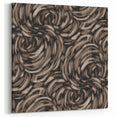Earthen Harmony Abstracts - Swirling Organic Line Art in Black and Beige