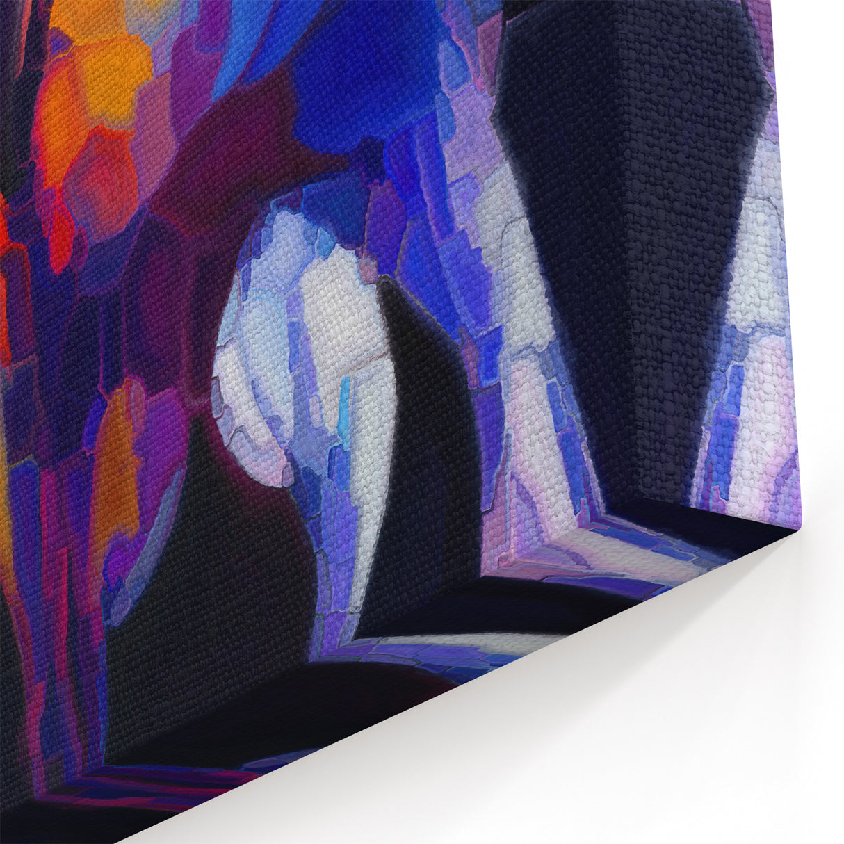 Abstract Fluid Canvas Art - Contemporary Fluid Art Pieces in Purple