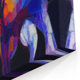 Abstract Fluid Canvas Art - Contemporary Fluid Art Pieces in Purple