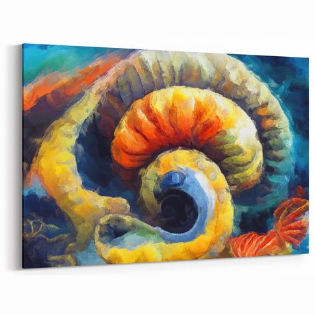 Modern Fluid Art Prints - Fluid Abstract Wall Art in Blue and Yellow