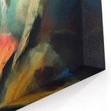 Contemporary Fluid Art Pieces - Abstract Fluid Canvas Art Multicolor