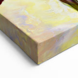 Modern Fluid Art Prints - Fluid Abstract Wall Art in Purple & Gold