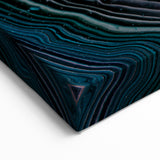 Fluid Abstract Wall Art - Contemporary Fluid Art Pieces Dark Teal