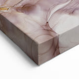 Fluid Acrylic Wall Decor in Beige and Plum - Abstract Fluid Canvas Art