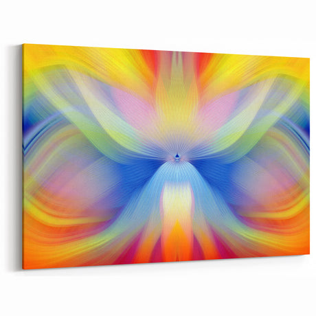 Fluid Abstract Art Collection in Rainbow Tones - Fluid Art Paintings for Walls