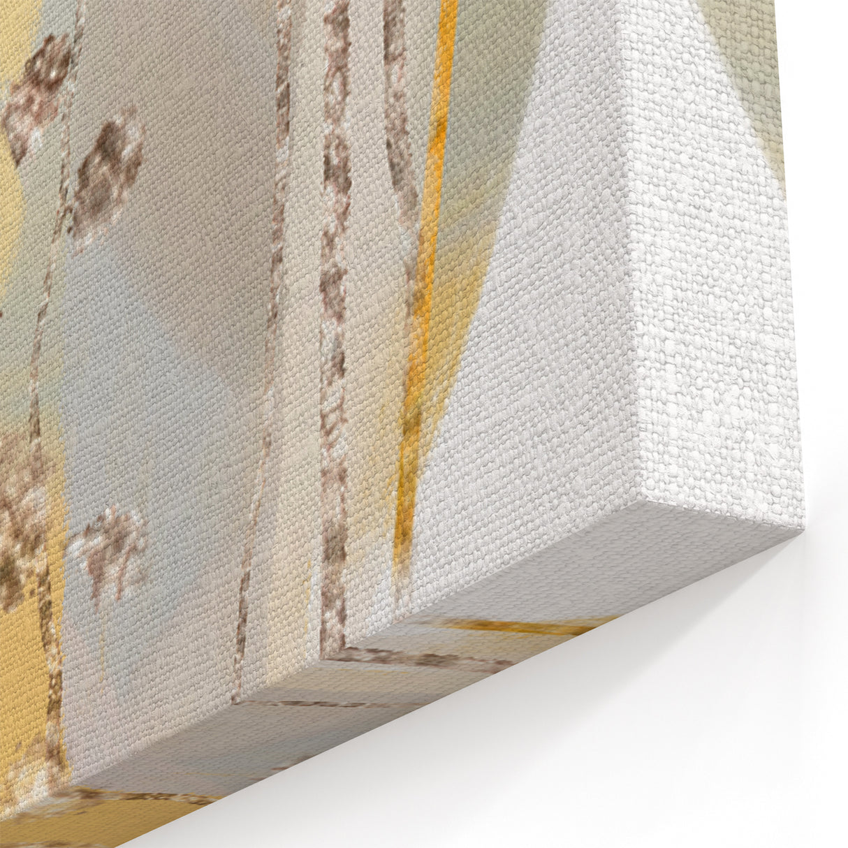 Earthen Harmony Abstracts - Elegant Gold and Yellow Abstract Art