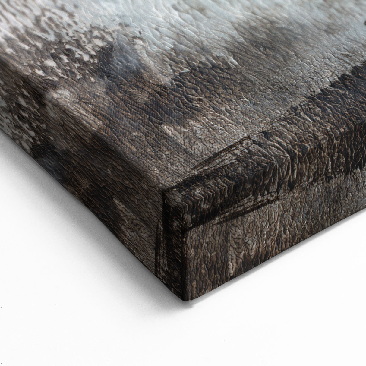 Earthen Harmony Abstracts - Tranquil Landscape Abstract Art in Gray