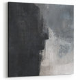 Earthen Harmony Abstracts - Abstract Face Silhouette Art in Black and Gray