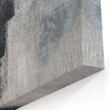 Earthen Harmony Abstracts - Abstract Face Silhouette Art in Black and Gray