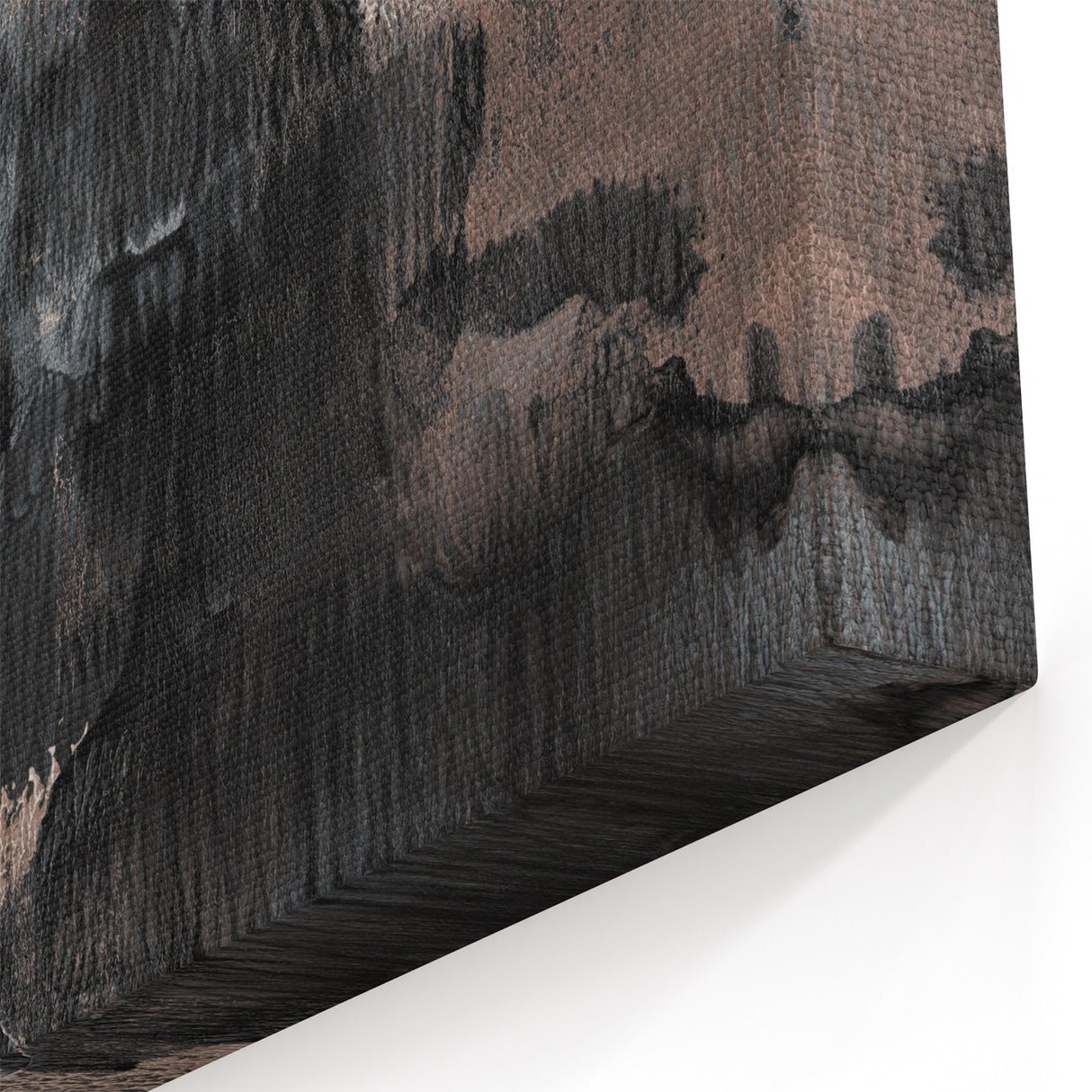 Earthen Harmony Abstracts - Textured Abstract Art in Black and Beige