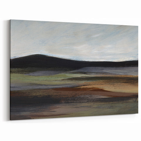 Earthen Harmony Abstracts - Calm Landscape Abstract Art in Earth Tones