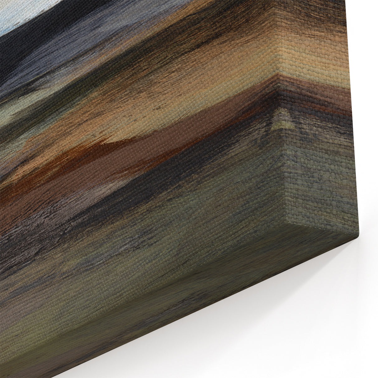 Earthen Harmony Abstracts - Calm Landscape Abstract Art in Earth Tones