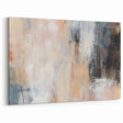 Earthen Harmony Abstracts - Soft Abstract Art in Peach, Blue, and White