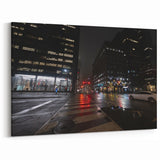 Cityscape photography prints – Nighttime urban architectural wall art