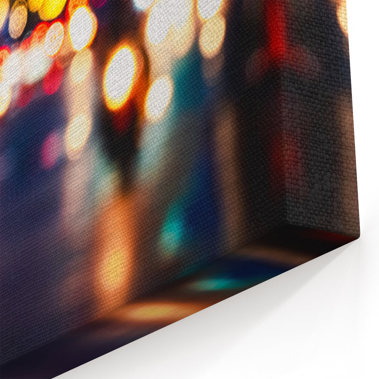 Urban architectural wall art – Abstract night city lights print