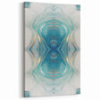 Fluid Acrylic Wall Decor – Oceanic Teal Modern Fluid Art Prints