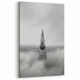 Cityscape photography prints – Iconic spire above the city clouds