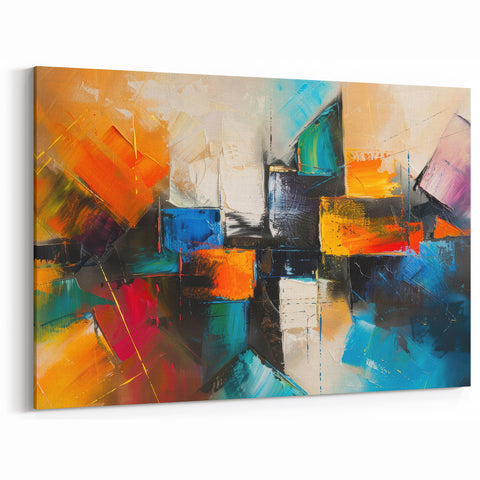Bold Abstract Wall Art – High-Contrast Geometric Canvas Prints