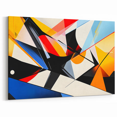 Geometric Abstract Art Print – Bold High-Contrast Wall Decor