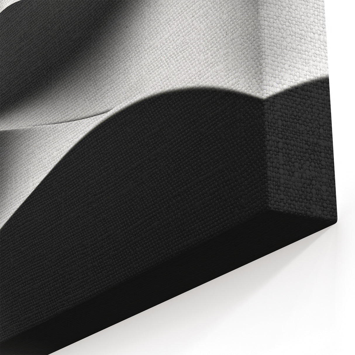 Modern Monochrome Abstract Wall Art – Bold Black and White Waves