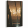 Contemporary City Wall Decor – Misty Park Lights Urban Print