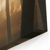 Contemporary City Wall Decor – Misty Park Lights Urban Print