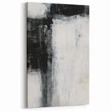 Earthen Harmony Abstracts - Minimalist Wall Decor in Black and White