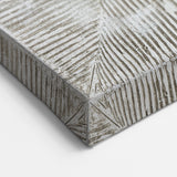 Minimalist Textured Art Pieces – Beige and Gray Radial Line Design