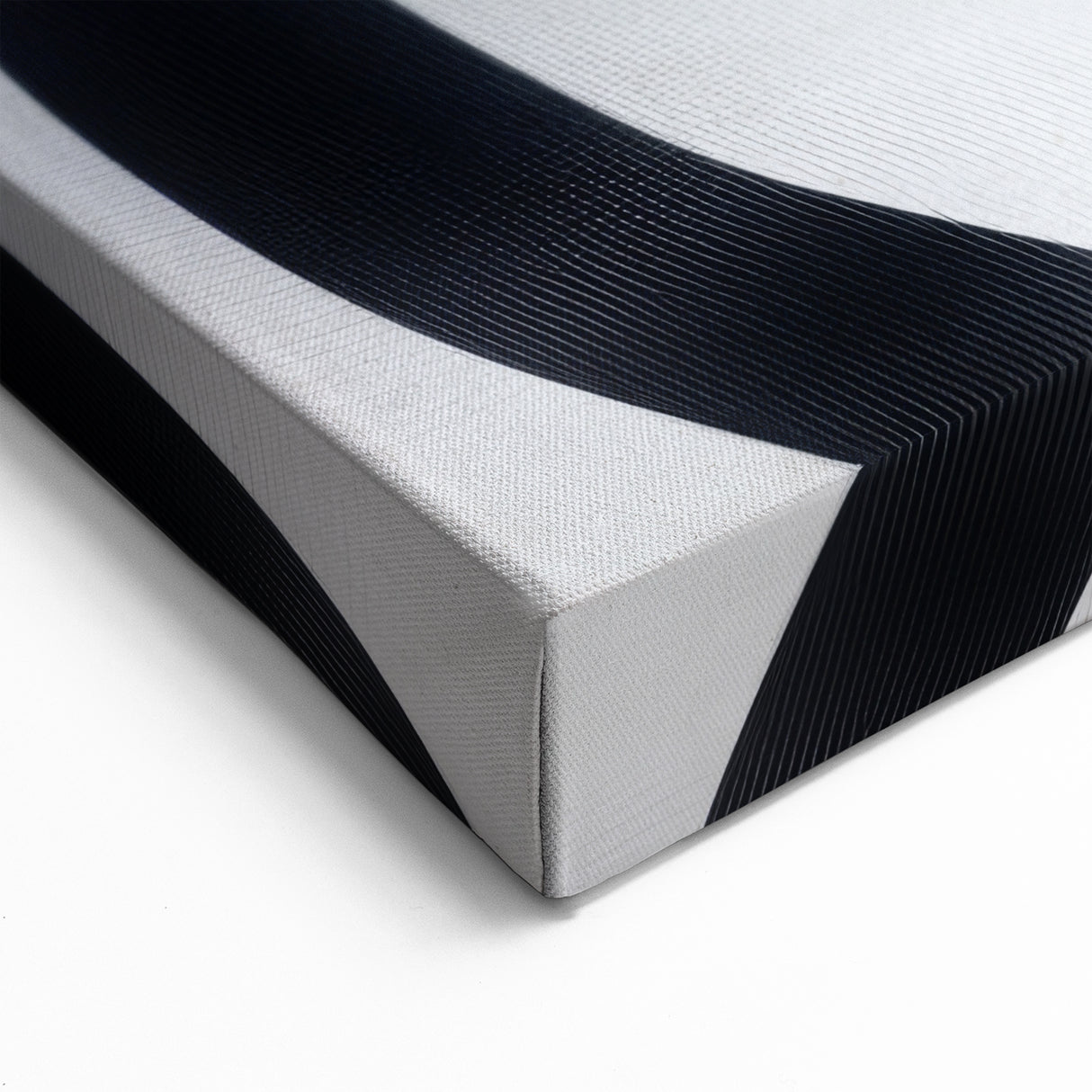 Geometric Abstract Art Prints – Black & White Wave Illusion