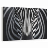 High Contrast Abstract Paintings – Zebra-Inspired Monochrome Art