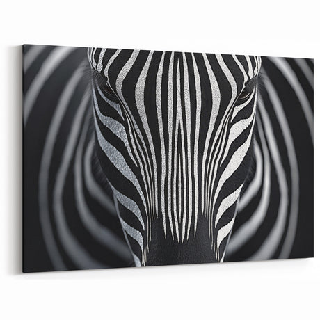 High Contrast Abstract Paintings – Zebra-Inspired Monochrome Art