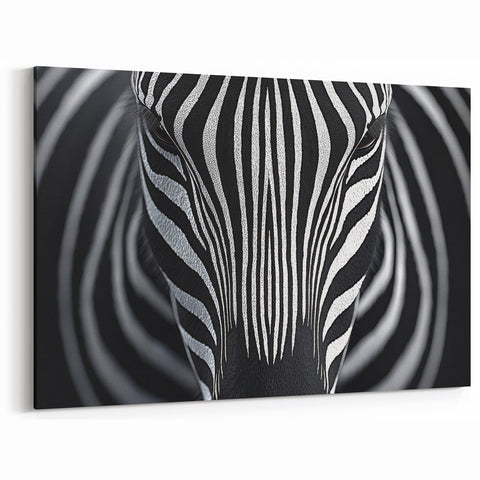 High Contrast Abstract Paintings – Zebra-Inspired Monochrome Art
