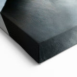 High Contrast Abstract Paintings – Metallic Silver Wave Texture